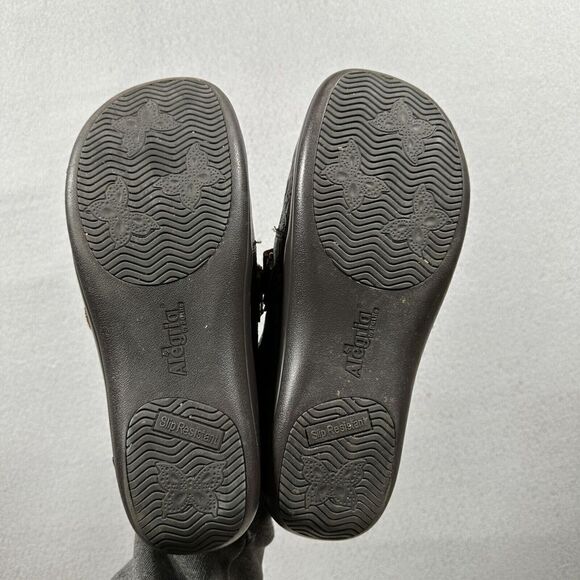 Alegria Joleen Brown Tooled Floral Leather Casual Comfort Nursing Size 40 9.5/10 - Picture 10 of 10